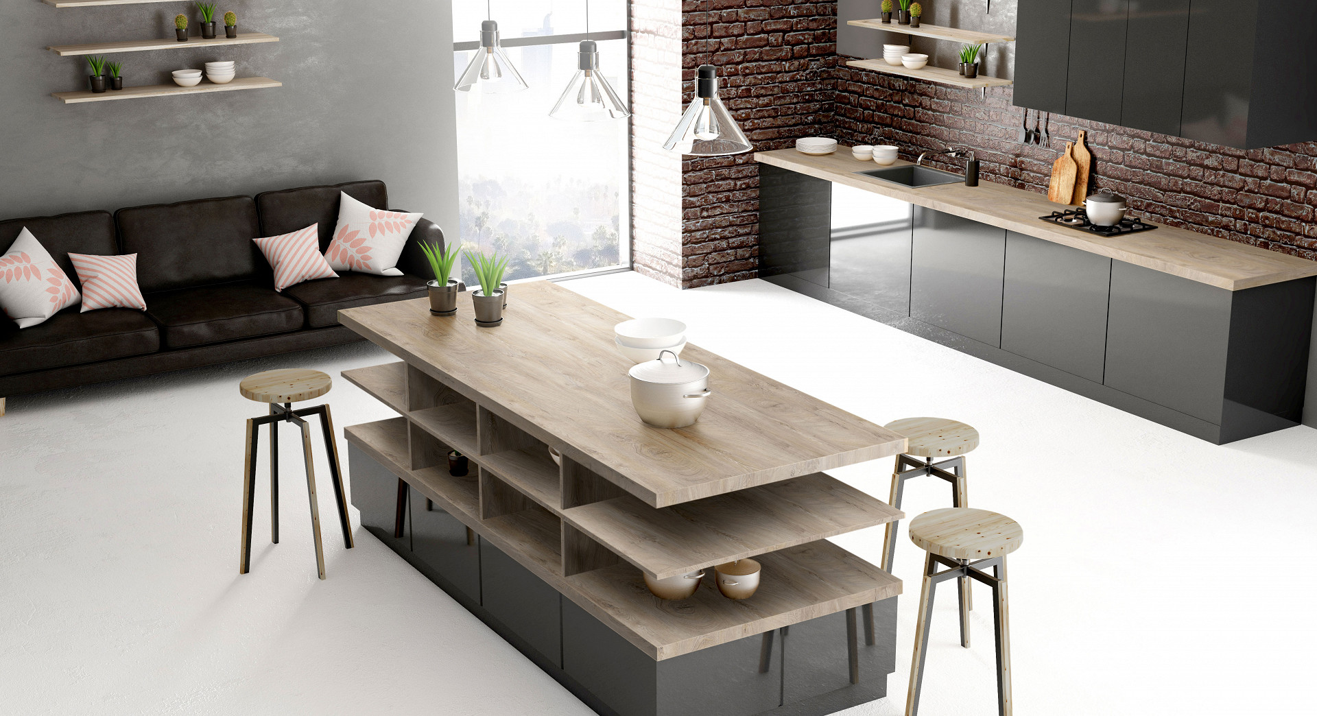 Raw Endgrain Oak K105