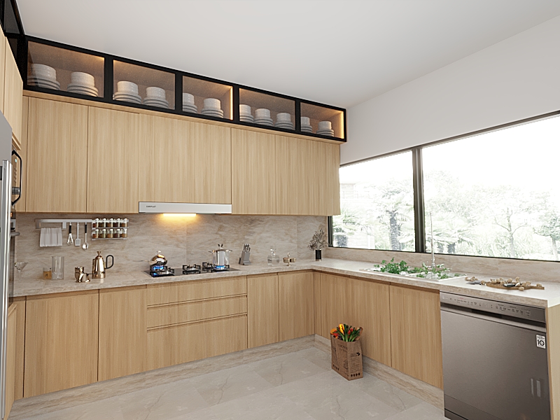 Cuisine en U — Villa Dar Bouazza
