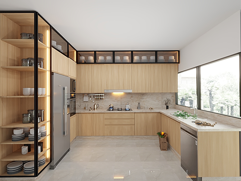 Cuisine en U — Villa Dar Bouazza